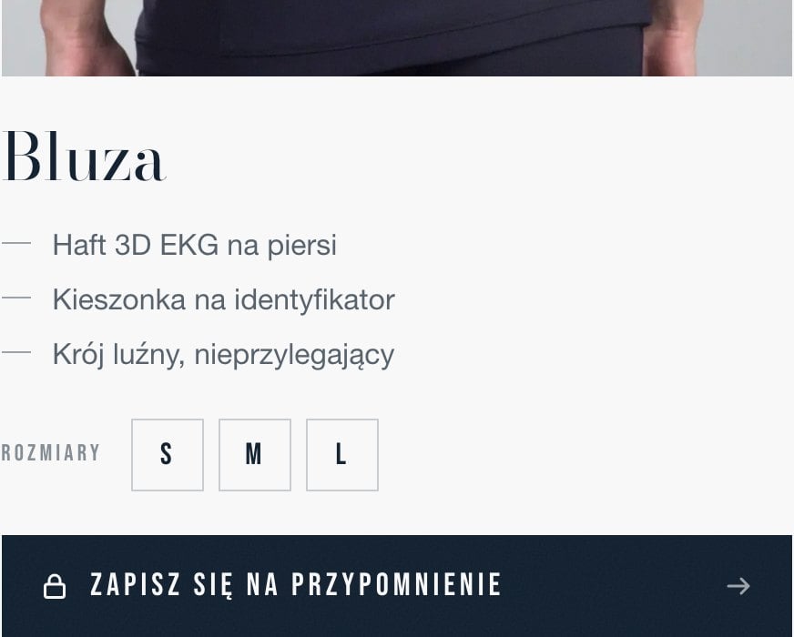 Kłódka zamiast koszyka na stronie PULSE
