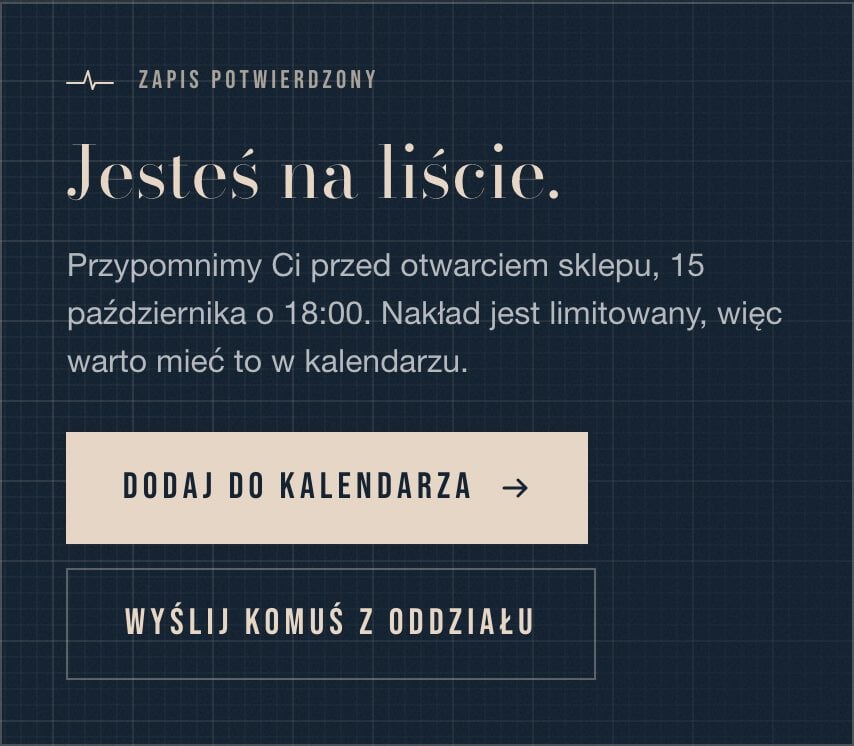 Po zapisie gra dalej na stronie PULSE